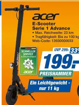 Expert Acer e-scooter serie 1 advance Angebot