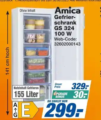 Expert Amica gefrierschrank gs 324 100 w Angebot