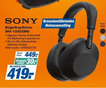 Expert Sony bügelkopfhörer wh-1000xm6 Angebot