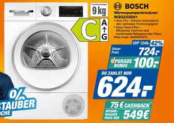 Expert Bosch wärmepumpentrockner wqg233d91 Angebot