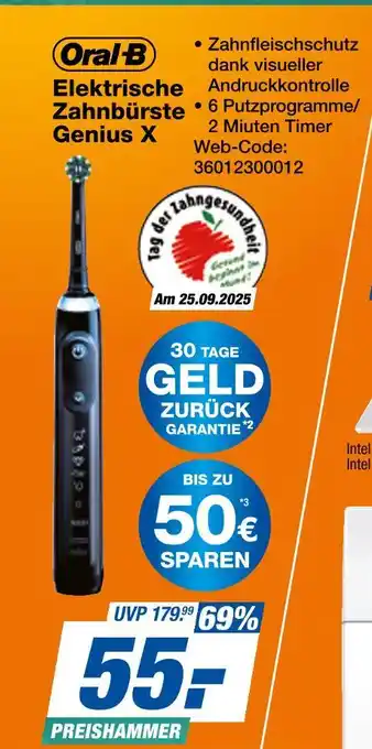 Expert Oral-b elektrische zahnbürste genius x Angebot