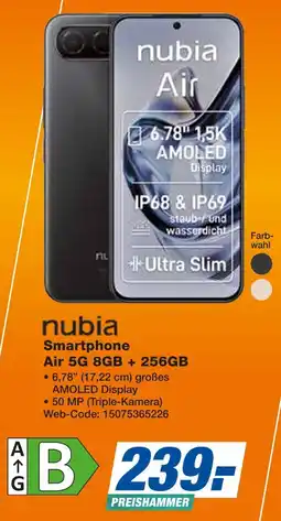 Expert Nubia smartphone air 5g 8gb + 256gb Angebot