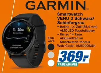 Expert Garmin smartwatch venu 3 schwarz/schiefergrau Angebot