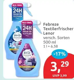 Budni Febreze textilerfrischer lenor Angebot
