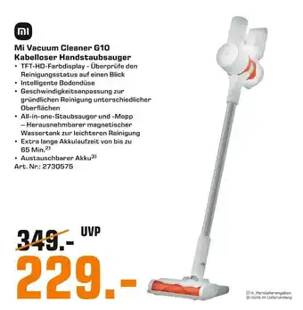 Saturn Xiaomi mi vacuum cleaner g10 Angebot