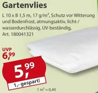 Sonderpreis Baumarkt Gartenvlies Angebot