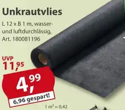 Sonderpreis Baumarkt Unkrautvlies Angebot