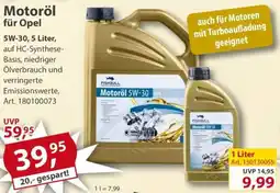 Sonderpreis Baumarkt FISHBULL Motoröl für Opel Angebot