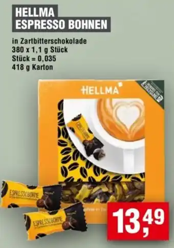 Handelshof Hellma espresso bohnen Angebot