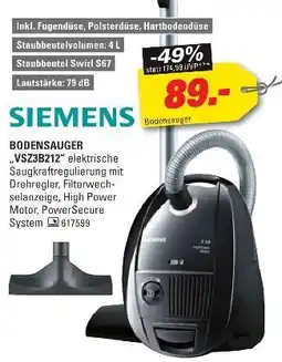 Höffner Siemens bodensauger „vsz3b212“ Angebot