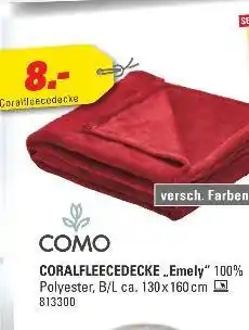 Höffner Como coralfleecedecke „emely“ Angebot