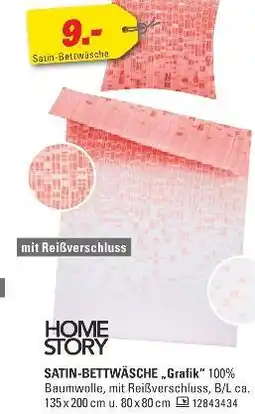 Höffner Home story satin-bettwäsche „grafik“ Angebot