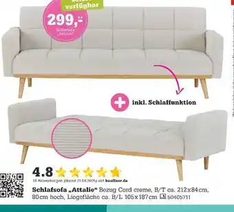 Höffner Schlafsofa „attalie“ Angebot