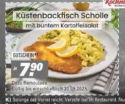 Höffner Küstenbackfisch scholle mit buntem kartoffelsalat Angebot
