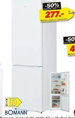 Höffner Bomann kühl-/gefrierkombination kg 184.1 Angebot