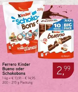 Dornseifer Ferrero Kinder Bueno oder Schokobons Angebot