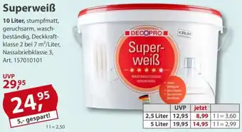 Sonderpreis Baumarkt DECOPRO Superweiẞ Angebot