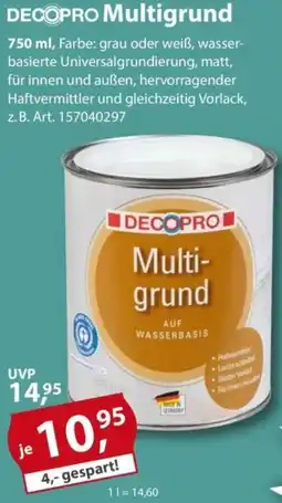 Sonderpreis Baumarkt DECOPRO Multigrund Angebot