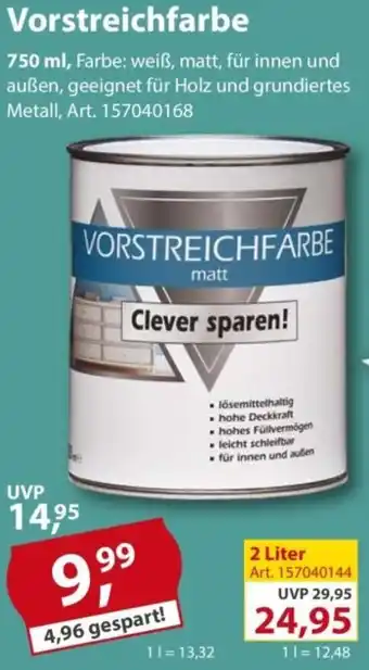 Sonderpreis Baumarkt Vorstreichfarbe Angebot