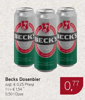 Dornseifer Becks Dosenbier Angebot