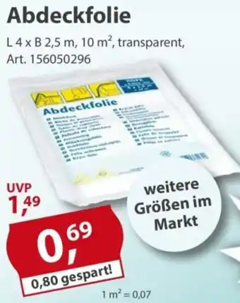 Sonderpreis Baumarkt Abdeckfolie Angebot