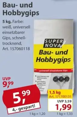 Sonderpreis Baumarkt SUPER NOVA Bau- und Hobbygips Angebot