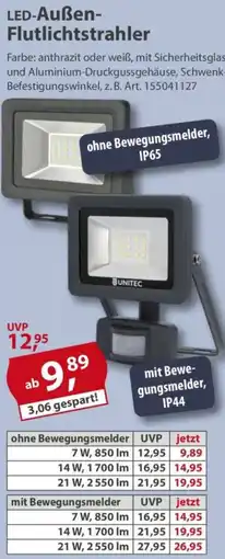 Sonderpreis Baumarkt LED-Außen Flutlichtstrahler Angebot