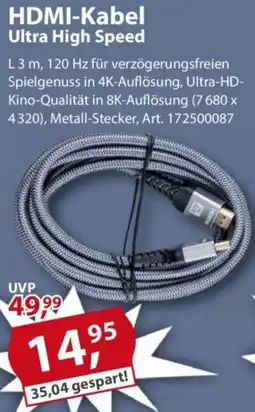 Sonderpreis Baumarkt HDMI-Kabel Ultra High Speed Angebot