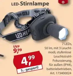 Sonderpreis Baumarkt LED-Stirnlampe Angebot