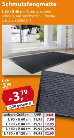 Sonderpreis Baumarkt Schmutzfangmatte Angebot
