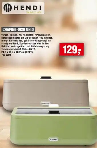 Handelshof Hendi chafing-dish uniq Angebot