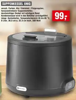 Handelshof Hendi suppenkessel uniq Angebot