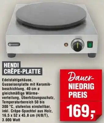 Handelshof Hendi crêpe-platte Angebot
