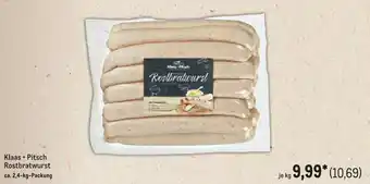 METRO Klaas + Pitsch Rostbratwurst Angebot