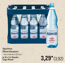 METRO Aquintus Mineralwasser Angebot