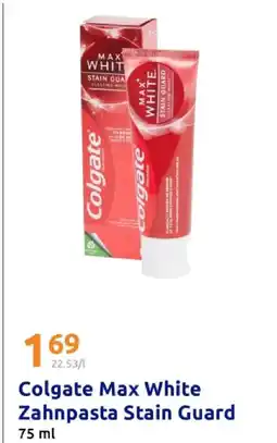 Action Colgate colgate max white zahnpasta stain guard Angebot