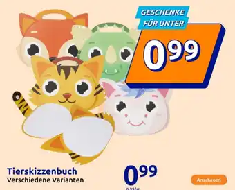 Action Tierskizzenbuch Angebot