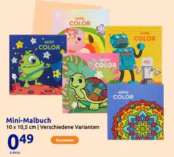 Action Mini-Malbuch Angebot