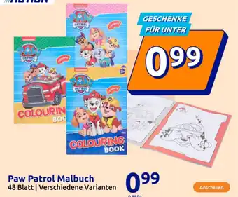 Action Paw Patrol Malbuch Angebot