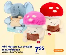 Action Mini Matters Kuscheltier zum Aufziehen Angebot