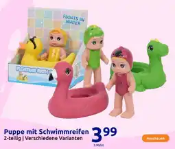 Action Puppe mit Schwimmreifen Angebot