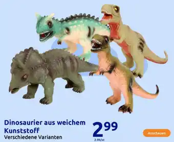 Action Dinosaurier aus weichem Kunststoff Angebot