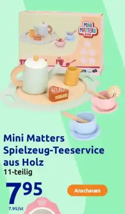 Action Mini Matters Spielzeug-Teeservice aus Holz Angebot