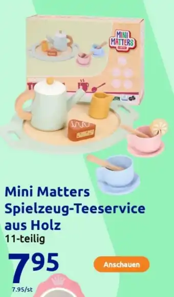Action Mini Matters Spielzeug-Teeservice aus Holz Angebot