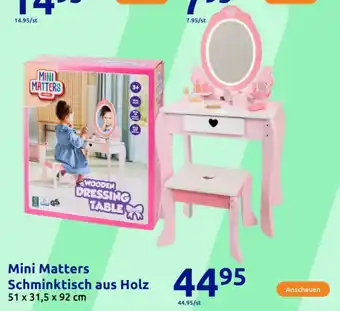 Action Mini Matters Schminktisch aus Holz Angebot