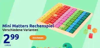 Action Mini Matters Rechenspiel Angebot
