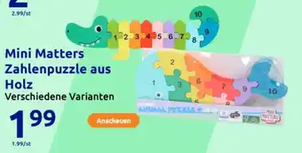 Action Mini Matters Zahlenpuzzle aus Holz Angebot