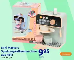 Action Mini Matters Spielzeugkaffeemaschine aus Holz Angebot