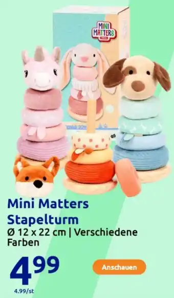 Action Mini Matters Stapelturm Angebot