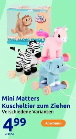 Action Mini Matters Kuscheltier zum Ziehen Angebot